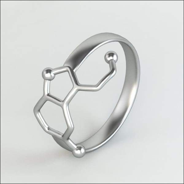 Bague Anneau Molécule Dopamine - Maison de la Science