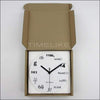 Horloge Mathématiques moderne blanche 20cm - Maison de la Science