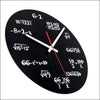 Horloge Mathématiques moderne noire 30cm - Maison de la Science