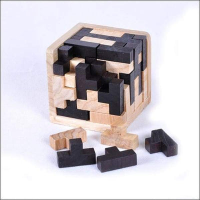 Puzzle 3D Montessori en bois - Maison de la Science